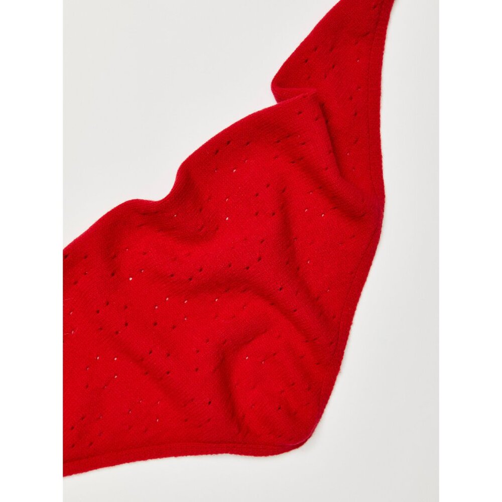 FREE PEOPLE Triangle Essential Scarf / Red - Picture 3 of 8
